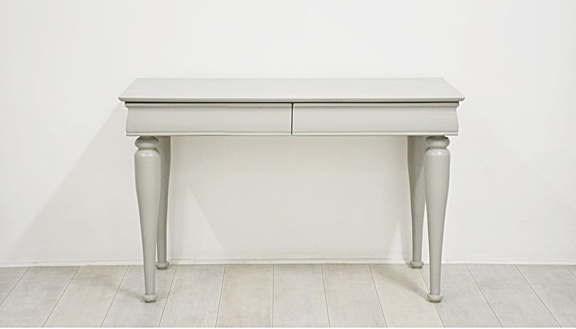 Belair Twin Table 2 Drawer Barndoor Grey