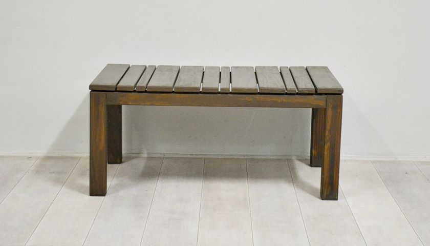 Pine Slatted Coffee Table Butterscotch